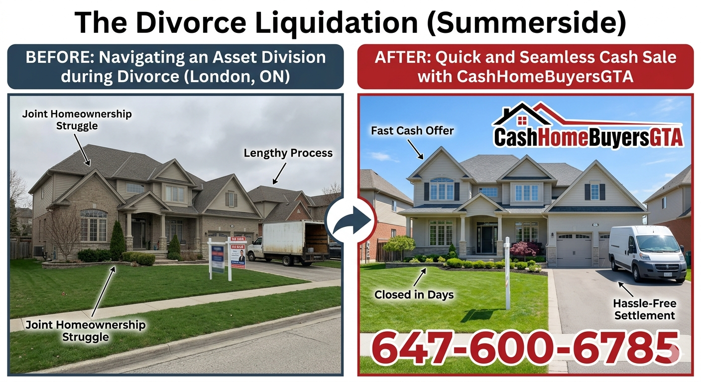 Divorce liquidation property after in London